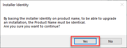Installer identity Installer identity with digital certificate applied