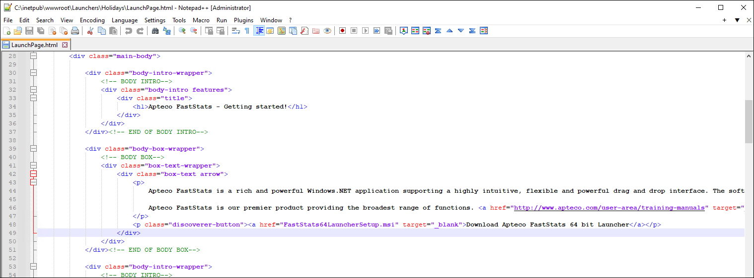 HTML change HTML after removing the 32-bit launcher link