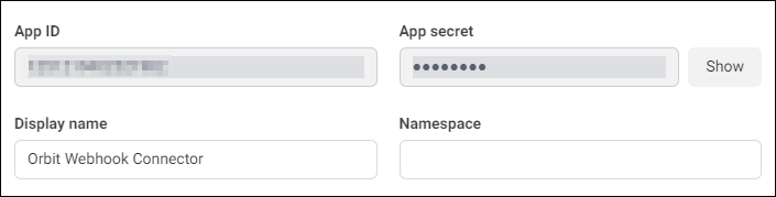 App Secret App Secret field in app settings