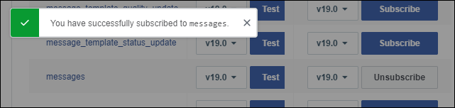 Subscription Successful Subscription successful confirmation