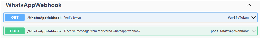 WhatsApp Webhook Endpoints WhatsApp webhook endpoints in Orbit Responses API