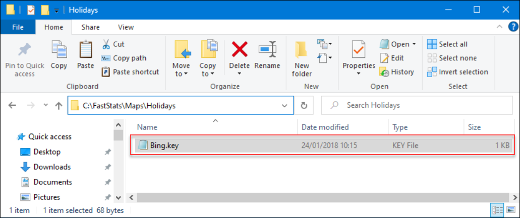 Bing key file Bing key file example