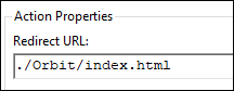 Action properties Action Properties dialog