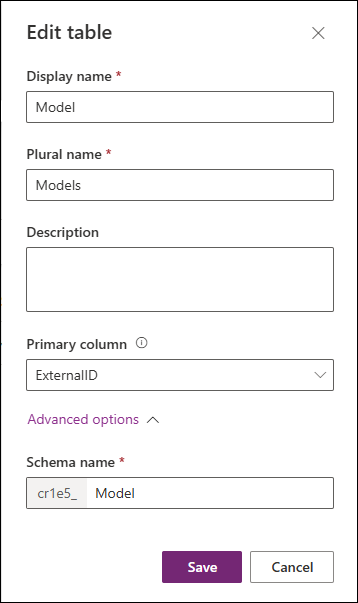 Primary column Primary column
