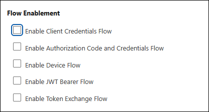 Enable client credentials flow