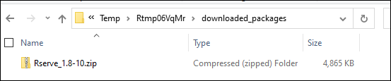 Rserve zip file Rserve zip file