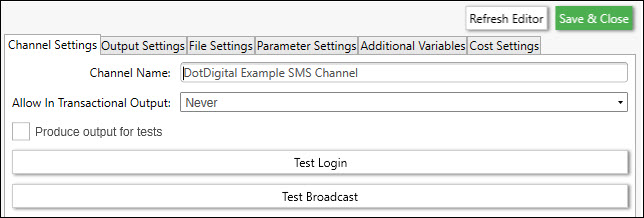 Dotdigital SMS Channel Dotdigital SMS Channel