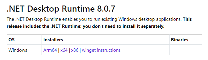 ASP.NET Core 8 ASP.NET Core 8 installer