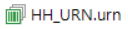 URN file in the Files explorer