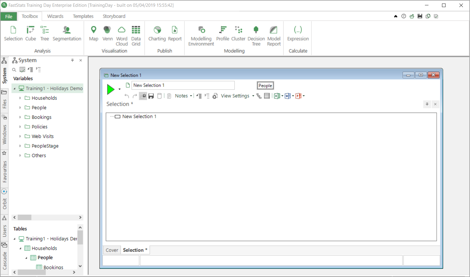 FastStats main window FastStats main window