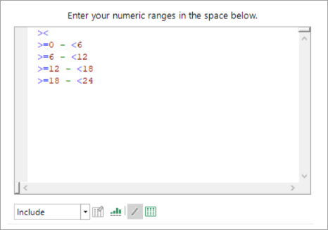 Decision Tree numeric bands Decision Tree numeric bands