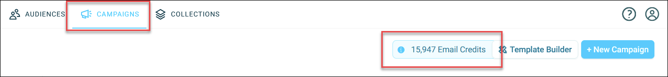 Email credits