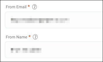 From email and from name