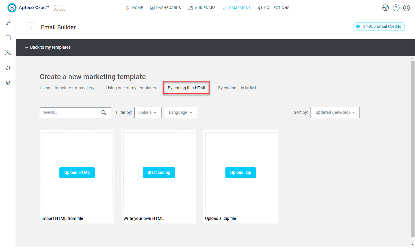HTML Template