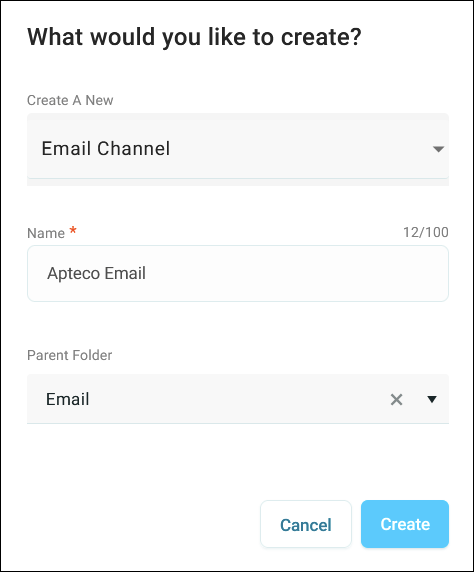 Create channel