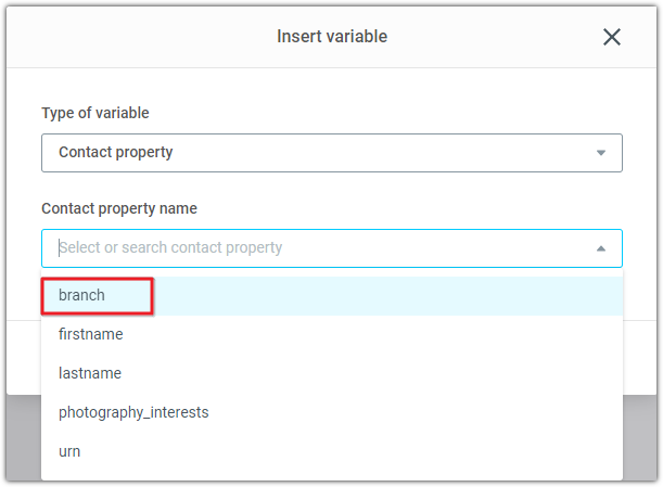 Contact Property Example