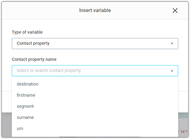 Insert Contact Properties