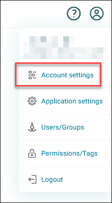 Account settings