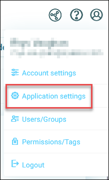 Application settings