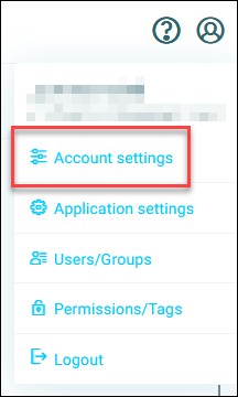 Account settings