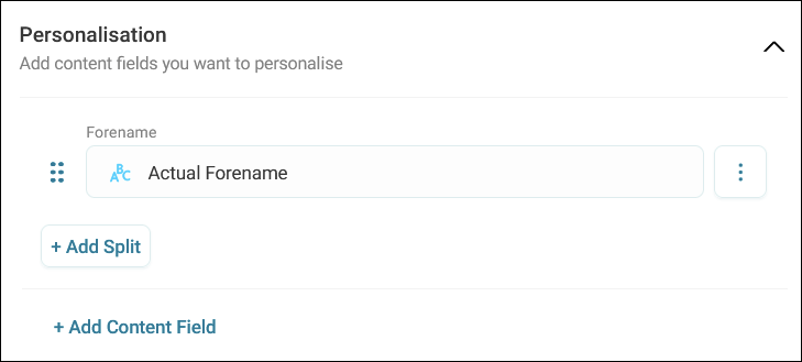 Content fields