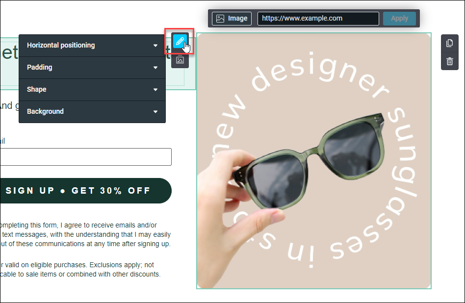 Customise a Content Element