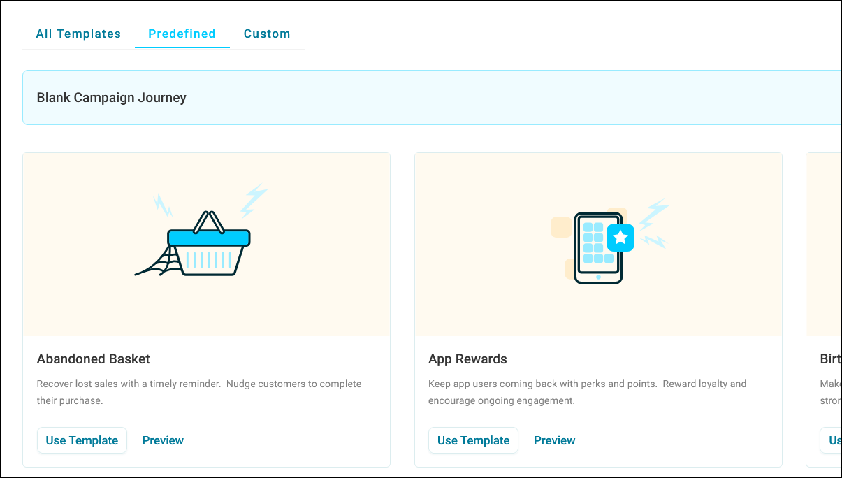 Journey templates