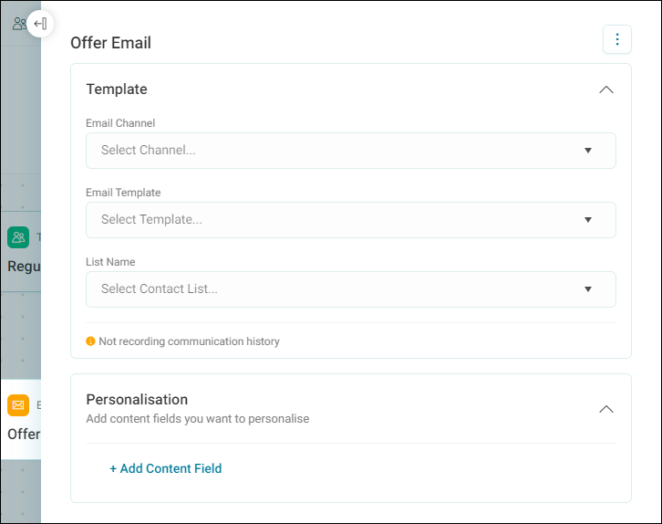 Offer email personalisation