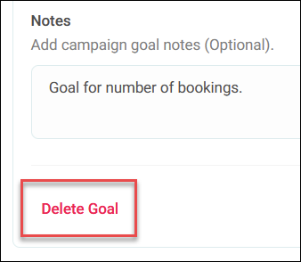 Delete goal