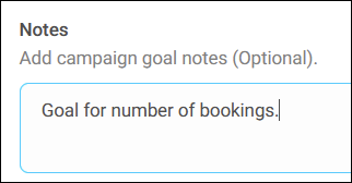 Goal notes