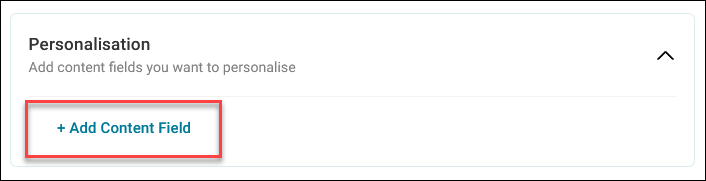 Add Content Field