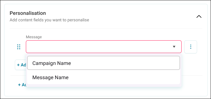 Select field type