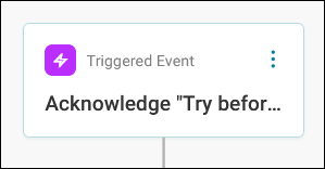 Triggered event step