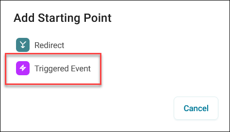New triggered event