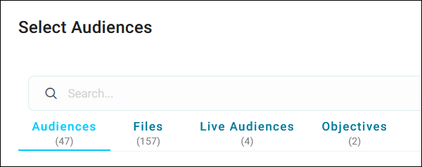 Select audience