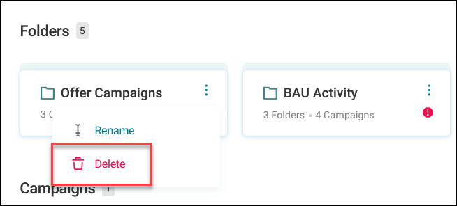 Delete option