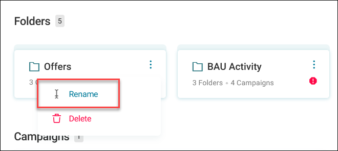 Rename option