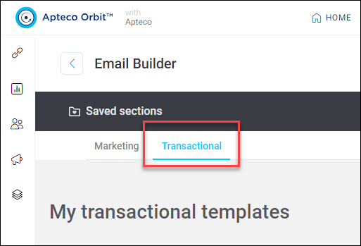Transactional templates
