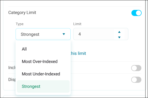 Category limit