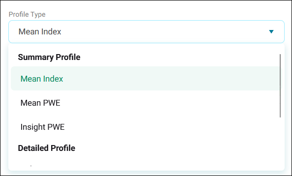 Profile types