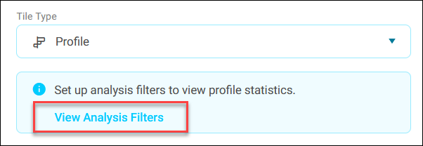View analysis filters