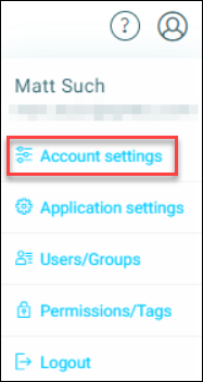 Account settings Account settings
