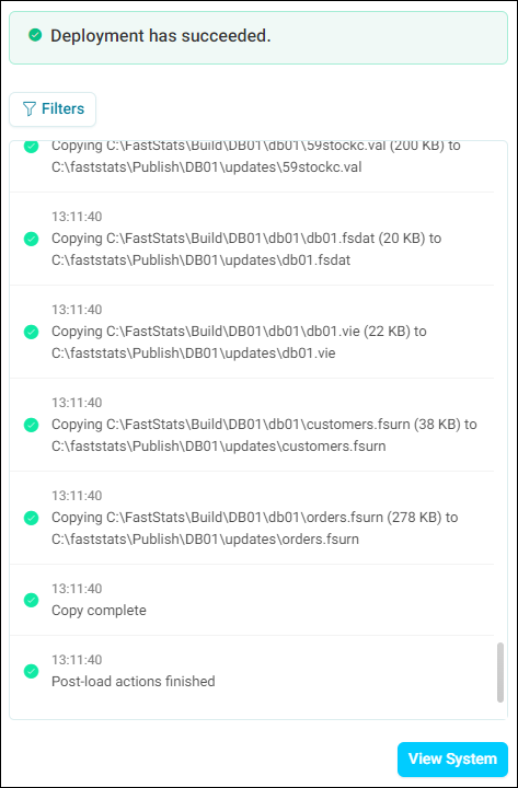 Deployment succeeded