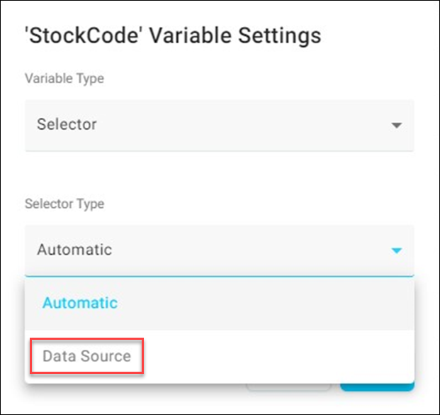 Selector type