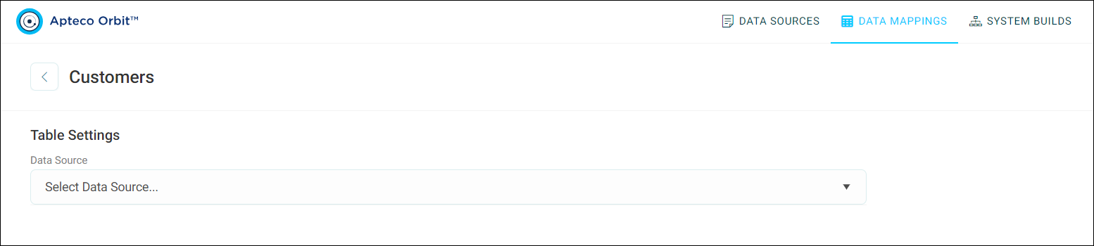 Select data source