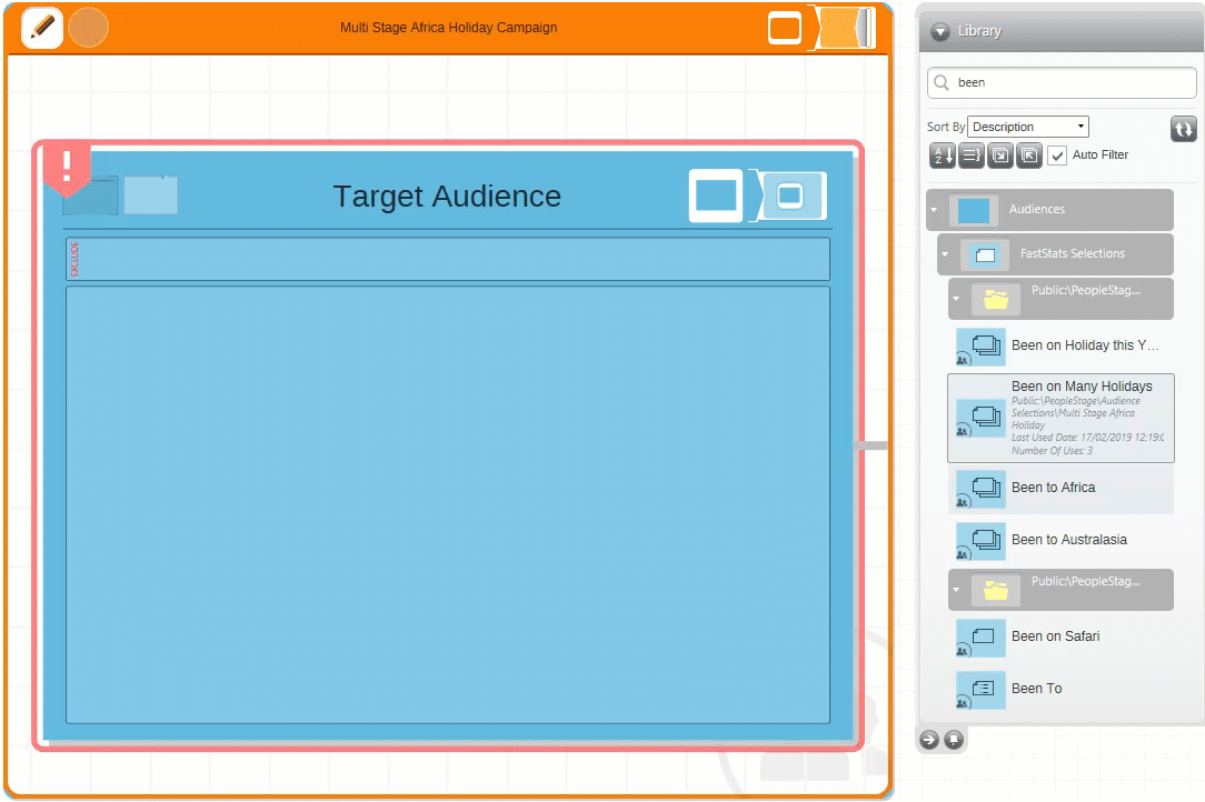 Adding Selections to Audience Adding Selections to Audience