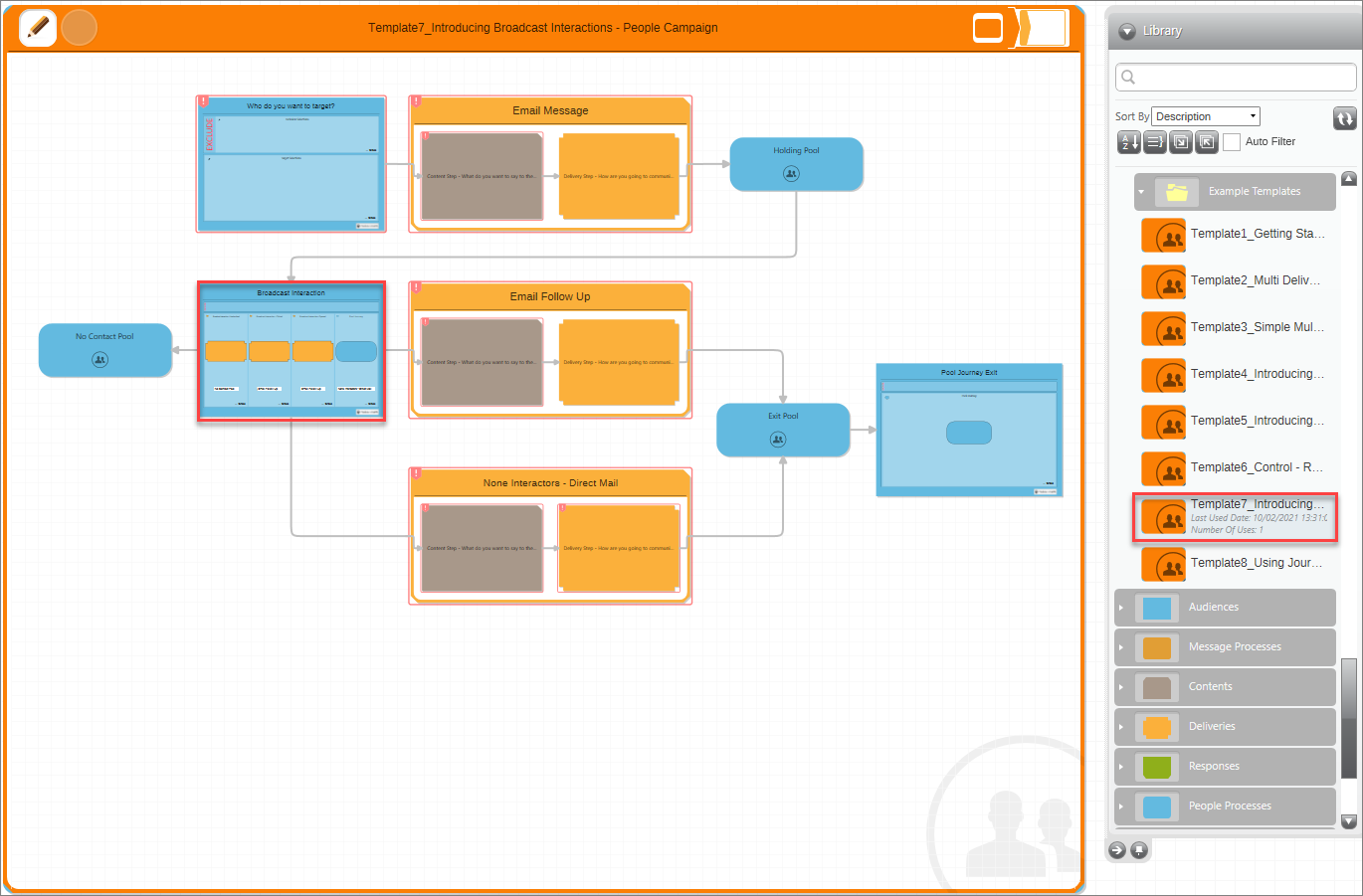 Example Template 7 Broadcast Interactions Example Template 7 Broadcast Interactions