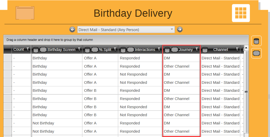 Delivery Step Grid View Delivery Step Grid View