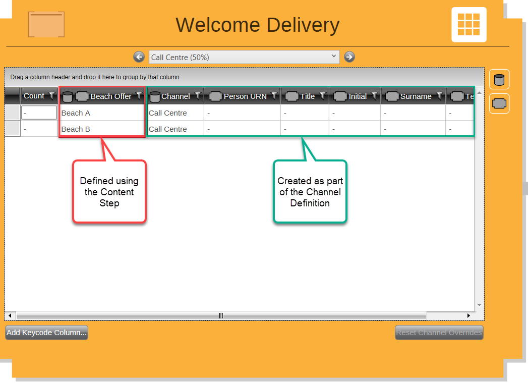 Delivery Modifying Settings Delivery Modifying Settings