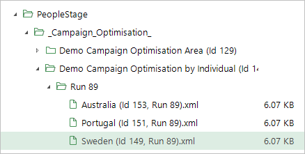 FastStats selections for optimisation FastStats selections for optimisation